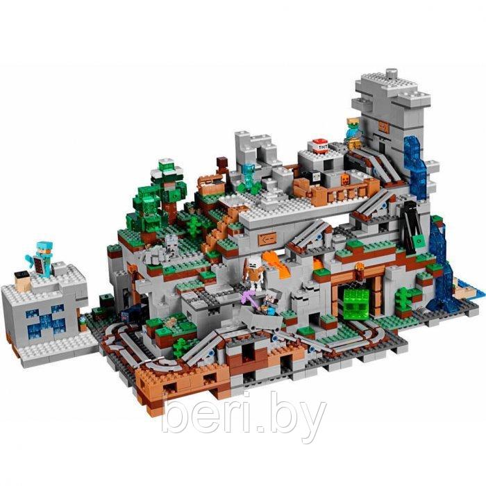 76010 Конструктор My World "Пещера в горах" Minecraft, 2688 деталей, Аналог LEGO Minecraft 21137 - фото 4 - id-p164940979