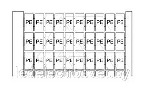 RC610 "PE" Маркировка для клемм шириной 6мм (карта 100шт)
