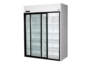Холодильные шкафы со стеклянными дверями СЛУЧЬ 1400 ВС