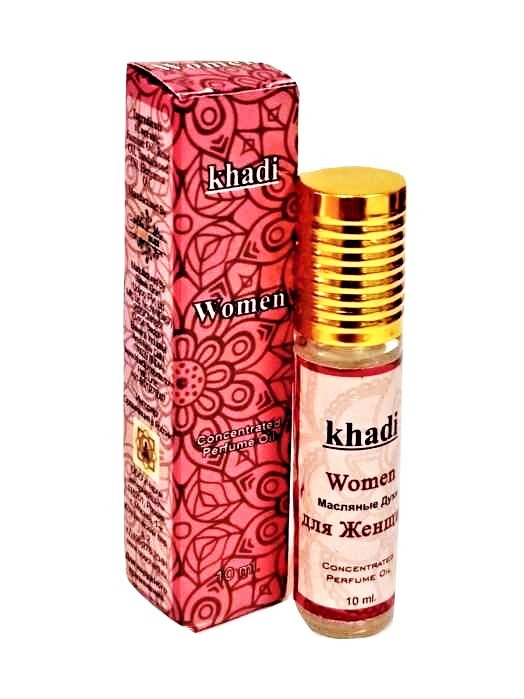 Духи масляные для Женщин, Woman Concentrated Perfume Oil, Khadi, 10мл - жасмин, сандал, роза, бергамот