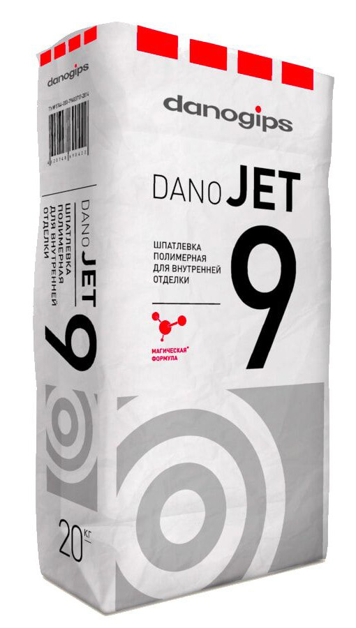 Шпатлевка полимерная DANOGIPS DANO JET 9 20 кг. - фото 1 - id-p164963320