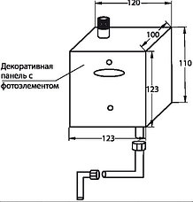 Сенсорный кран для писсуара Variosan (встроенный) Артикул: SN607216, фото 3