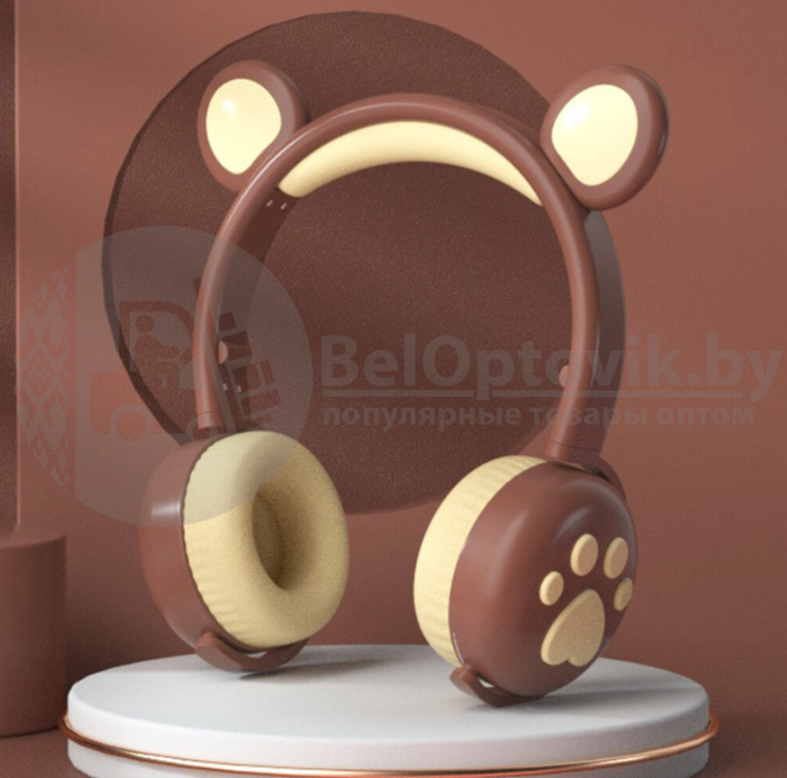 Беспроводные Bluetooth наушники Hello Bear BK-5 с подсветкой - фото 4 - id-p164965957