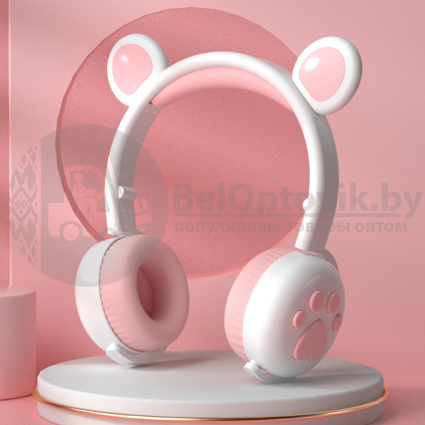 Беспроводные Bluetooth наушники Hello Bear BK-5 с подсветкой - фото 5 - id-p164965957