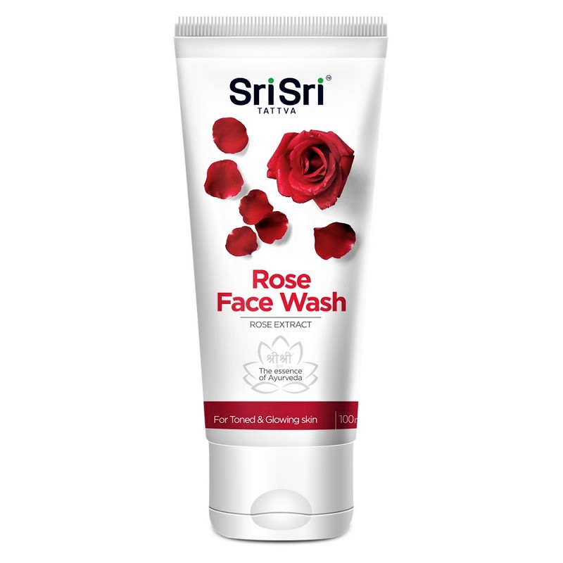 Средство для умывания Роза, Rose Face Wash SriSri, 100мл