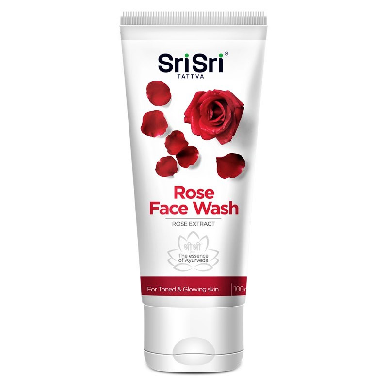 Средство для умывания Роза, Rose Face Wash SriSri, 100мл - фото 1 - id-p164966487