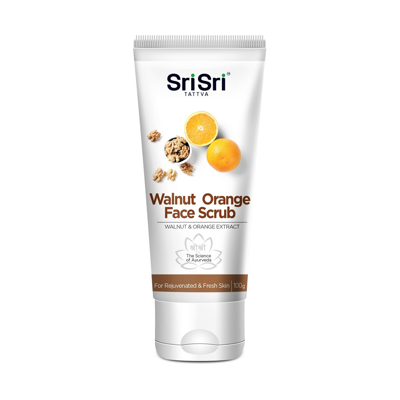 Скраб Для Лица Орех Апельсин, Walnut Orange Face Scrub Sri Sri, 100г - фото 1 - id-p164966907