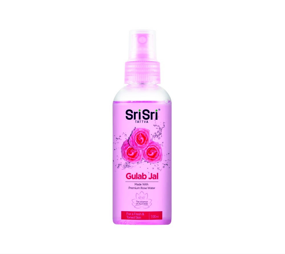 Розовая Вода спрей, Gulab Jal Sri Sri,100 мл - средство для умывания