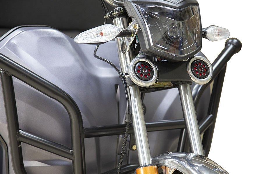 Грузовой электрический трицикл Rutrike Дукат 1500 60V 1000W серый - фото 3 - id-p164967573