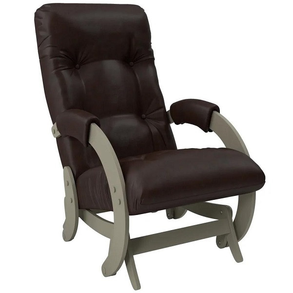 Кресло-глайдер Модель 68 Real Lite DK Brown Серый ясень - фото 1 - id-p164987324