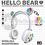 Беспроводные Bluetooth наушники Hello Bear BK-5 с подсветкой Мятный, фото 10