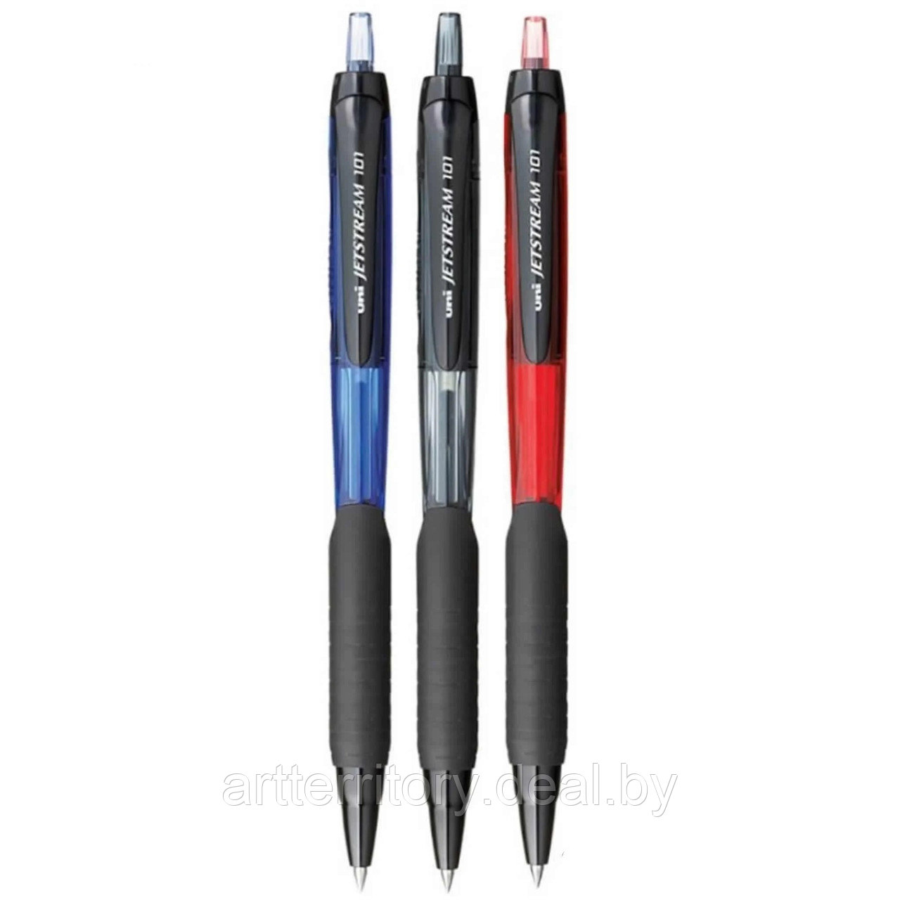 Ручка шариковая автоматическая Mitsubishi Pencil JETSTREAM 101, 0.7 мм. (Красная) - фото 2 - id-p164988982