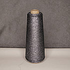Люрекс: люрекс на полиамиде, Kyototex, серебро на черной основе, 7000 м/100 гр., фото 2