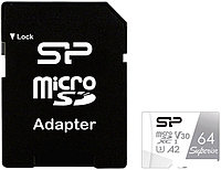 Карта памяти Silicon-Power Superior microSDXC SP064GBSTXDA2V20SP 64GB (с адаптером)