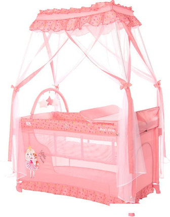 Манеж-кровать Lorelli Magic Sleep (pink), фото 2