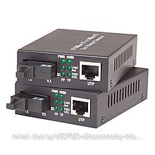 Медиаконвертер120Bz WDM, 10/100Base-TX/100Base-FX, TX 1550 нм /RX 1310 нм, SC, 20 км