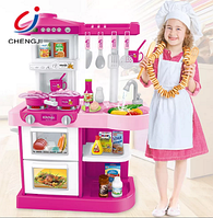 Детская игровая кухня Kids Kitchen WD-P17 с настоящей водой, плита, духовка, свет, звук, ви