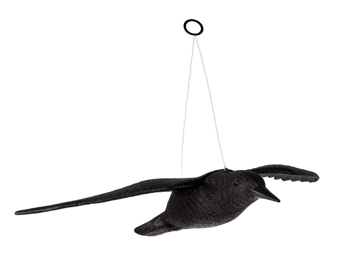 Пластиковый ворон отпугиватель птиц летящий - фото 2 - id-p165041430
