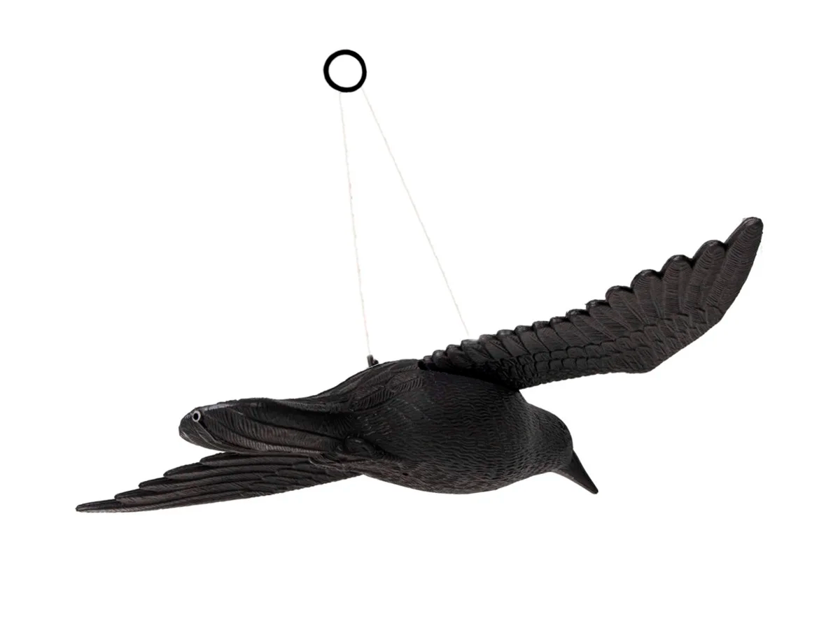 Пластиковый ворон отпугиватель птиц летящий - фото 3 - id-p165041430