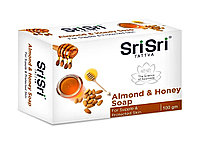 Мыло Миндаль и Мед, Almond & Honey Soap Sri Sri, 100 г