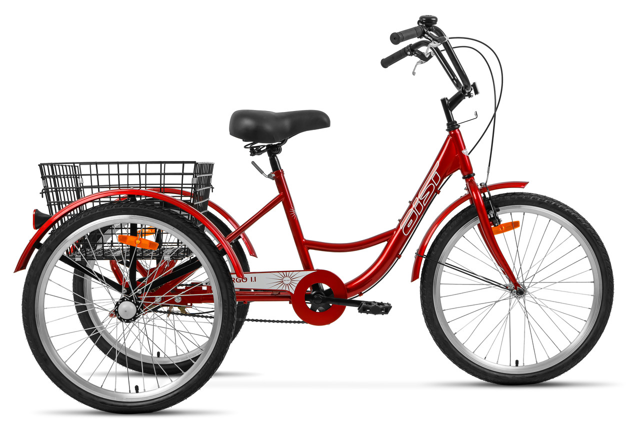 Грузовой трехколесный велосипед Aist Cargo 1.1 красный - фото 1 - id-p159618979