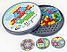 Мозаика шестигранная в круглой пласт. коробке 120 элементов. 4 цвета, арт.02075, фото 2