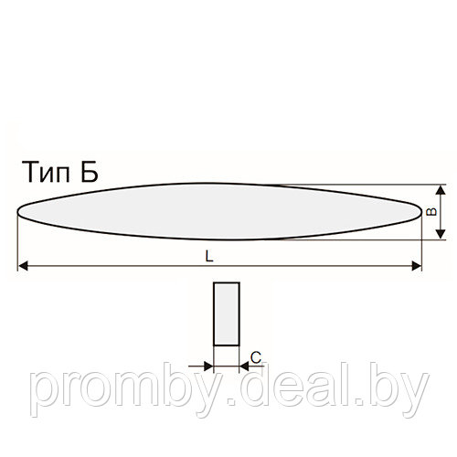 Брусок шлифовальный Б 35х15х225 мм V "Лодочка" для заточки ножей - фото 4 - id-p1887939