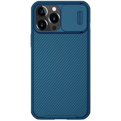 Чехол-накладка Nillkin CamShield Pro Синяя для Apple iPhone 13 Pro Max - фото 1 - id-p165059486