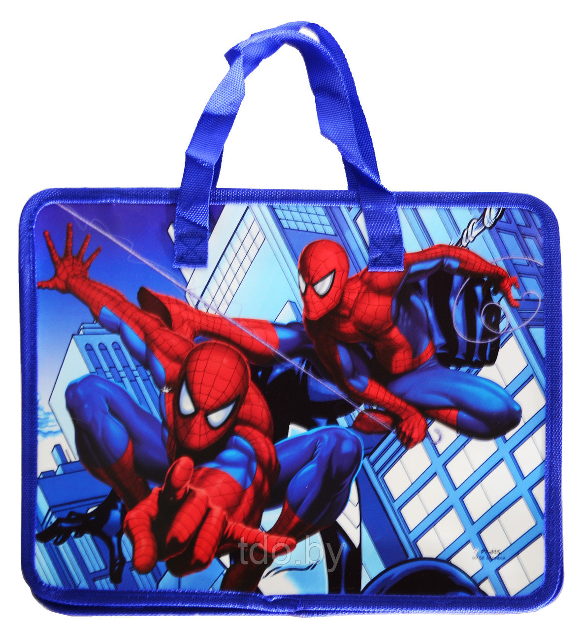 Папка-сумка с тканевыми ручками Spider-Man, на молнии А4