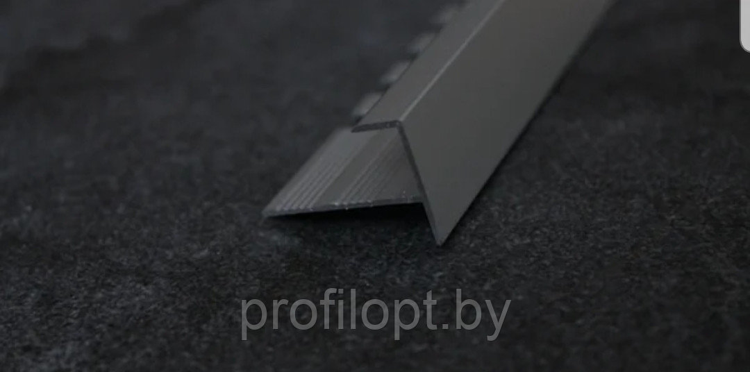 F профиль для плитки алюминиевый 10 мм, анод. серебро матовый 270 см - фото 4 - id-p133141754