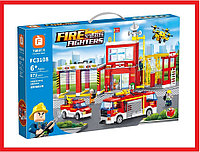 FC3108 Конструктор Forange Block City "Пожарная станция", 872 детали, аналог Lego