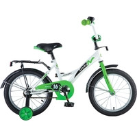 Детский велосипед Novatrack Strike 16 (белый/зеленый)