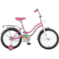 Детский велосипед Novatrack Tetris 16 (белый/розовый)