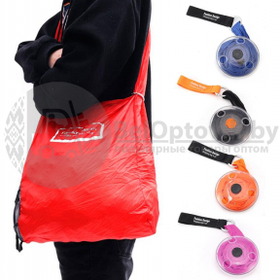 Сумка шоппер складная Nautiloop Roll-Up Bag для покупок Красная