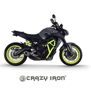 Клетка демпферная DAMPER YAMAHA MT-09, FZ-09, TRACER `17-`20; XSR900 `16-`20 "CRAZY IRON"