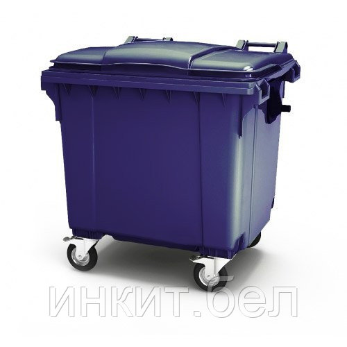 Мусорный пластиковый контейнер (евроконтейнер) 1100 литров SULO (Россия) (1.1м3) для ТБО и ТКО