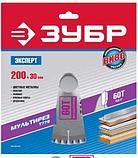 Диск пильный ЗУБР "Точный-МУЛЬТИ рез" по алюминию, ламинату, пластику, ДСП, 200х30мм, 60Т, фото 2