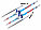 Лыжи STC детские с комбинированным креплением и палками (110 см), фото 2
