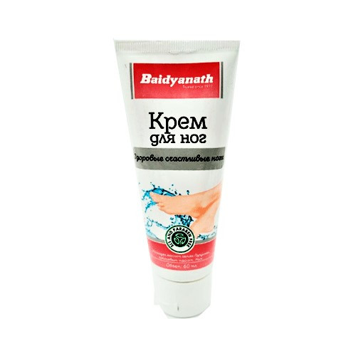 Крем для Ног Здоровые Счастливые Hоги, Baidyanath Footcare Cream, 60 мл - от сухости