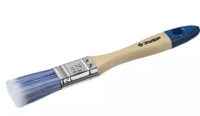 Кисть плоская ЗУБР "АКВА-МАСТЕР", искусственная щетина, деревянная ручка, 25мм - фото 1 - id-p154888648