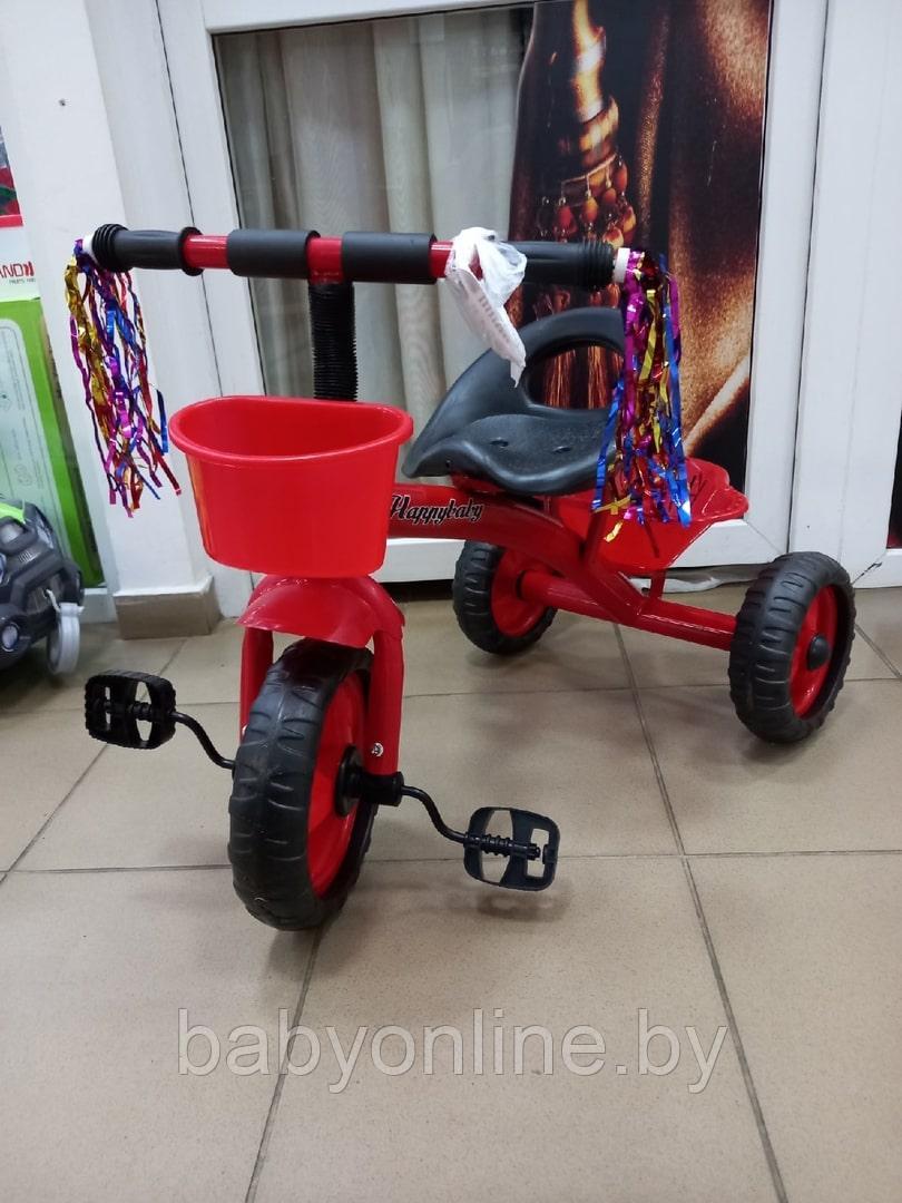 Детский велосипед трехколесный арт 1-10-1 на возраст 1-3 года красный - фото 1 - id-p165103747