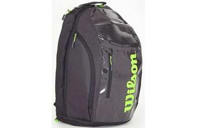 Рюкзак-сумка теннисная Wilson Super Tour Backpack WR8004301001 (черный/зеленый)