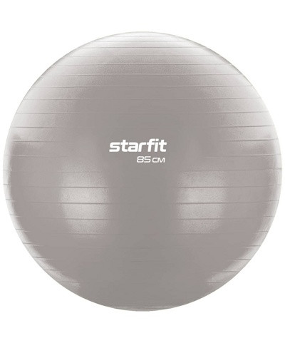 Гимнастический мяч Starfit Core GB-104 85см Антивзрыв тепло-серый пастель
