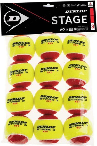 Мяч для тенниса Dunlop Stage 3 Red 12 шт 622DN601344