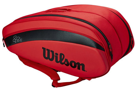 Чехол-сумка для ракеток Wilson Federer DNA 12 Pack WR8006001001 (оранжевый/черный)