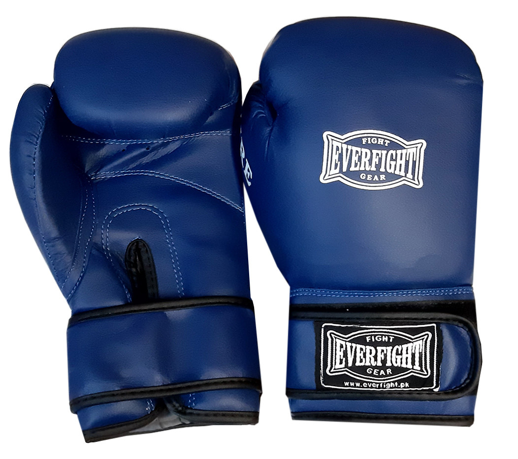Боксерские перчатки EVERFIGHT EGB-536 FIRE Blue (8 унц.) - фото 2 - id-p165112258