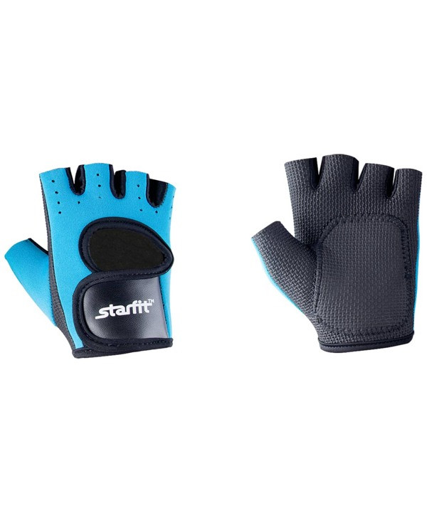 Перчатки для фитнеса STARFIT SU-107 (S, M, L, XL, синий/черный), фото 1