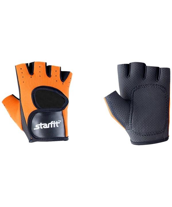 Перчатки для фитнеса STARFIT SU-107 (S, M, L, XL, оранжевый/черный)