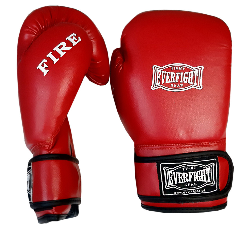 Боксерские перчатки EVERFIGHT EGB-536 FIRE Red (8,10 унц.)