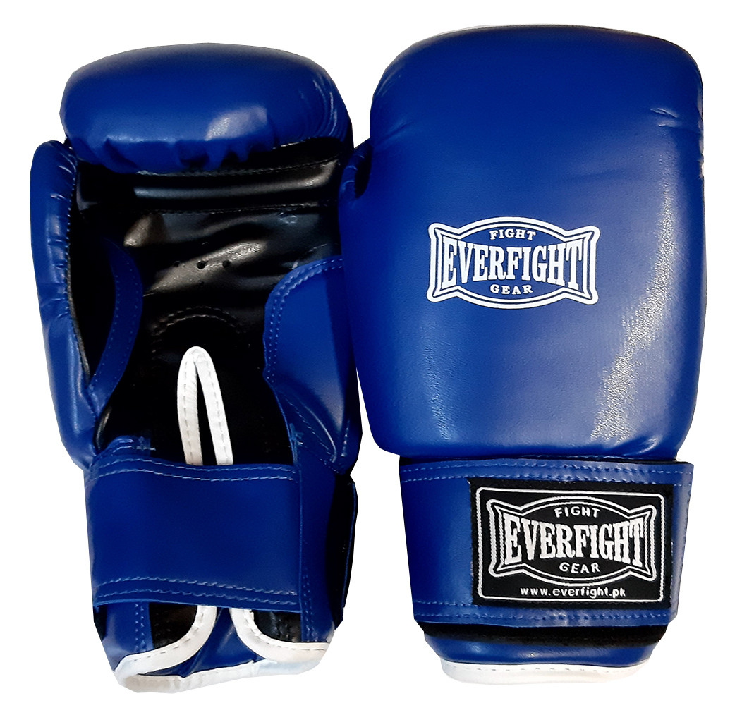 Боксерские перчатки EVERFIGHT EGB-538 HAMZA Blue (6 унц.) - фото 2 - id-p165111483